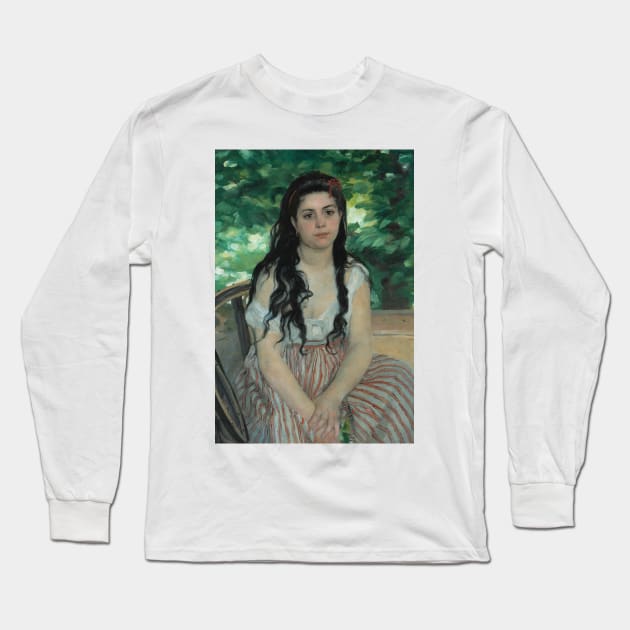 En ete - La bohemienne by Auguste Renoir Long Sleeve T-Shirt by Classic Art Stall